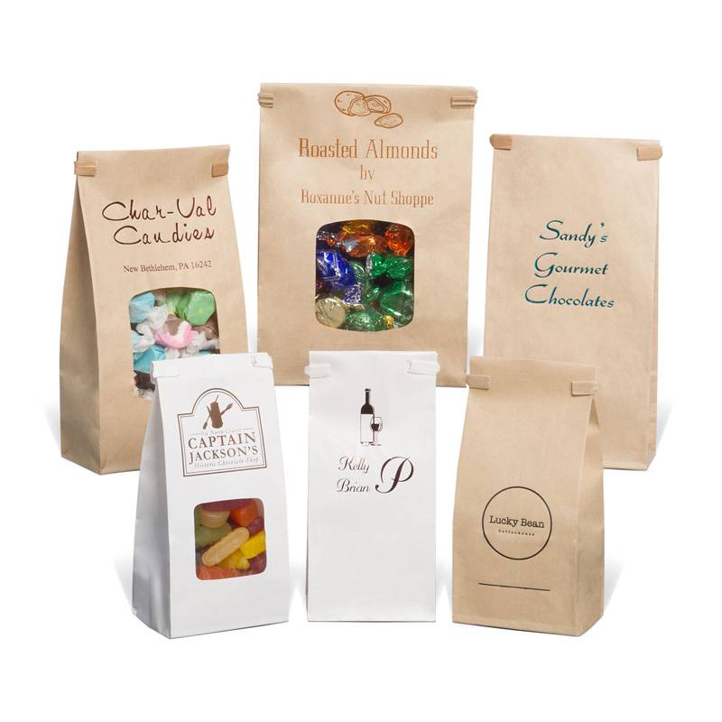 Custom Tin Tie Paper Bags